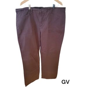 Gloria Vanderbuilt brown pants 22W